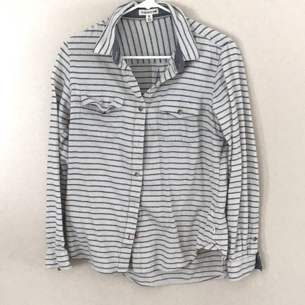 Toad & Co Flannel Button Down Size S